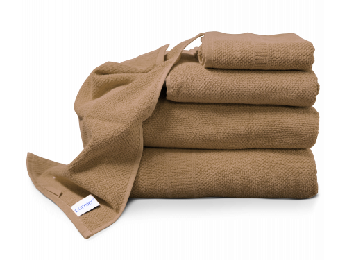 DORMEO COTTON TOWEL SET BROWN/BEIGE